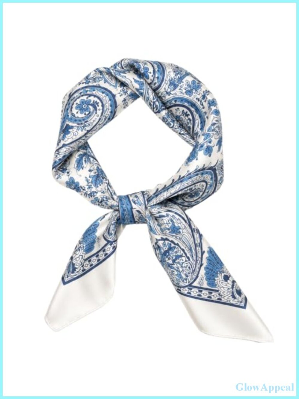 Silk Feel Square Scarf 27.5 Inch Head Wrapping Neck Scarf Bandana